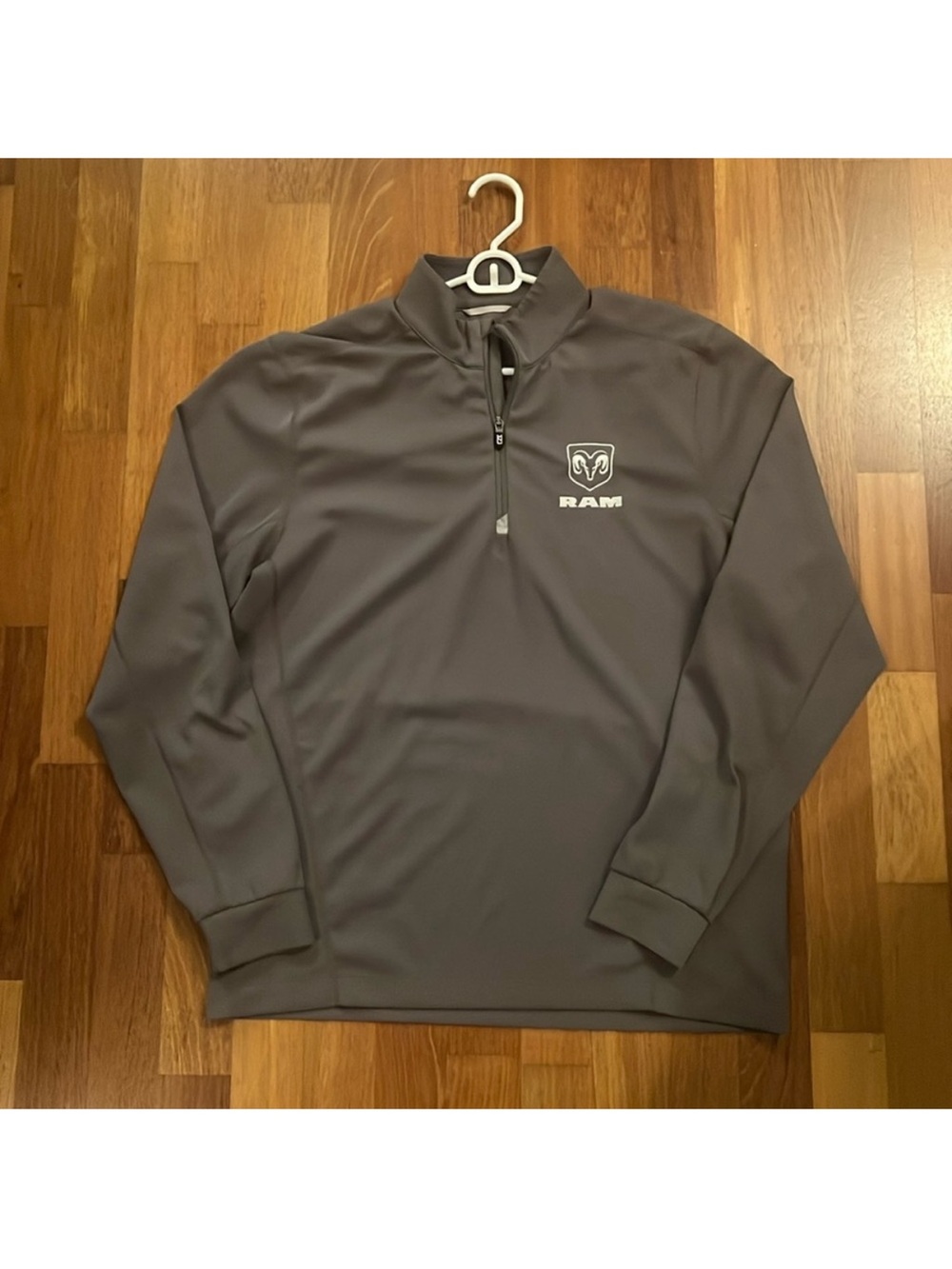 Cutter & Buck Gray RAM Quarter-Zip Performance Pullover